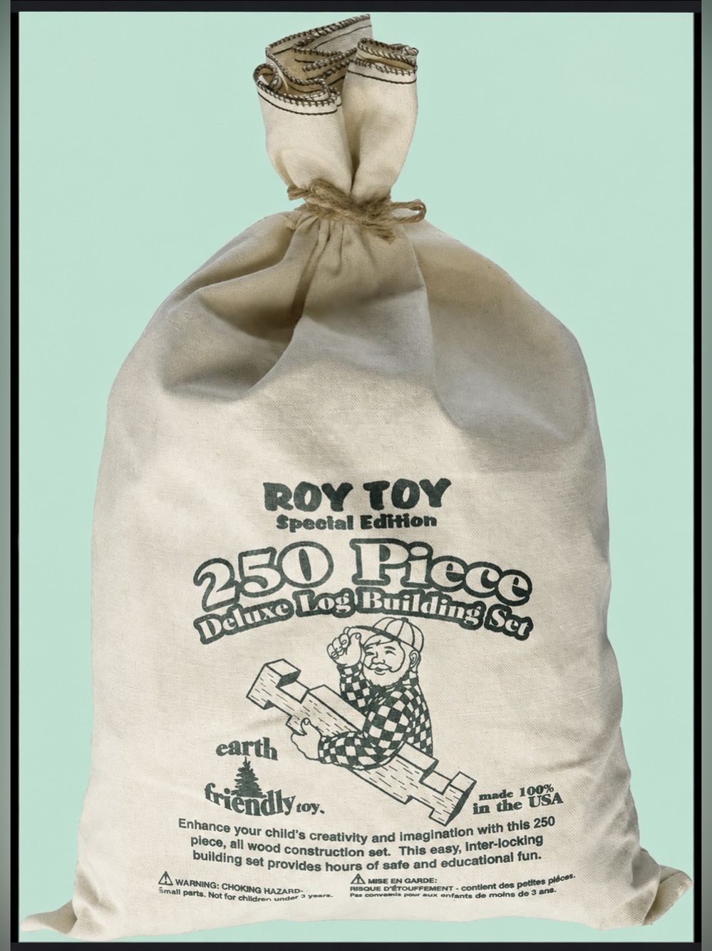KIDS Roy Toy Special Edition Deluxe Log Building Set - 250+ Pieces‎